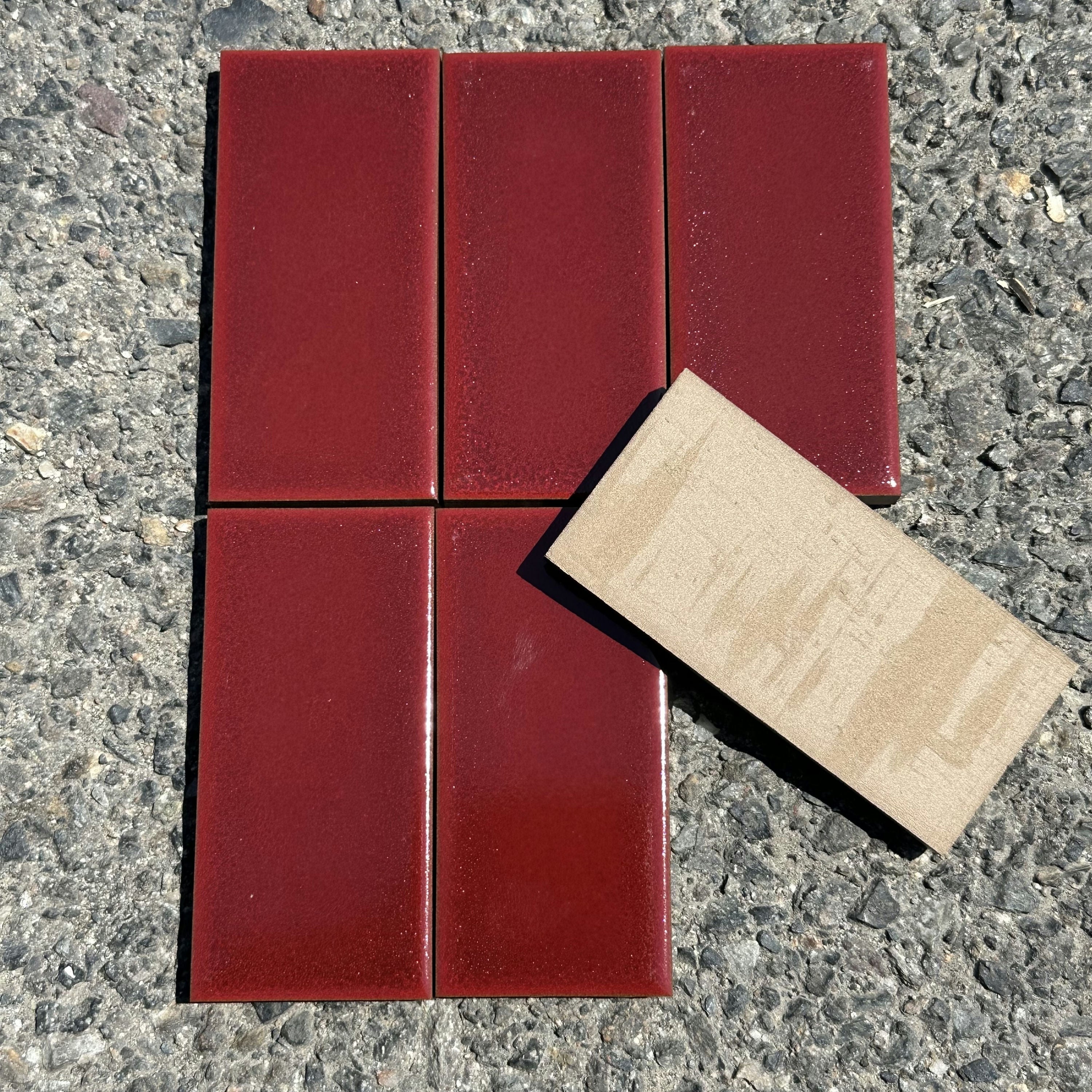 Heath Ceramics | 2x4 Classic Field Tile in Pomegranate