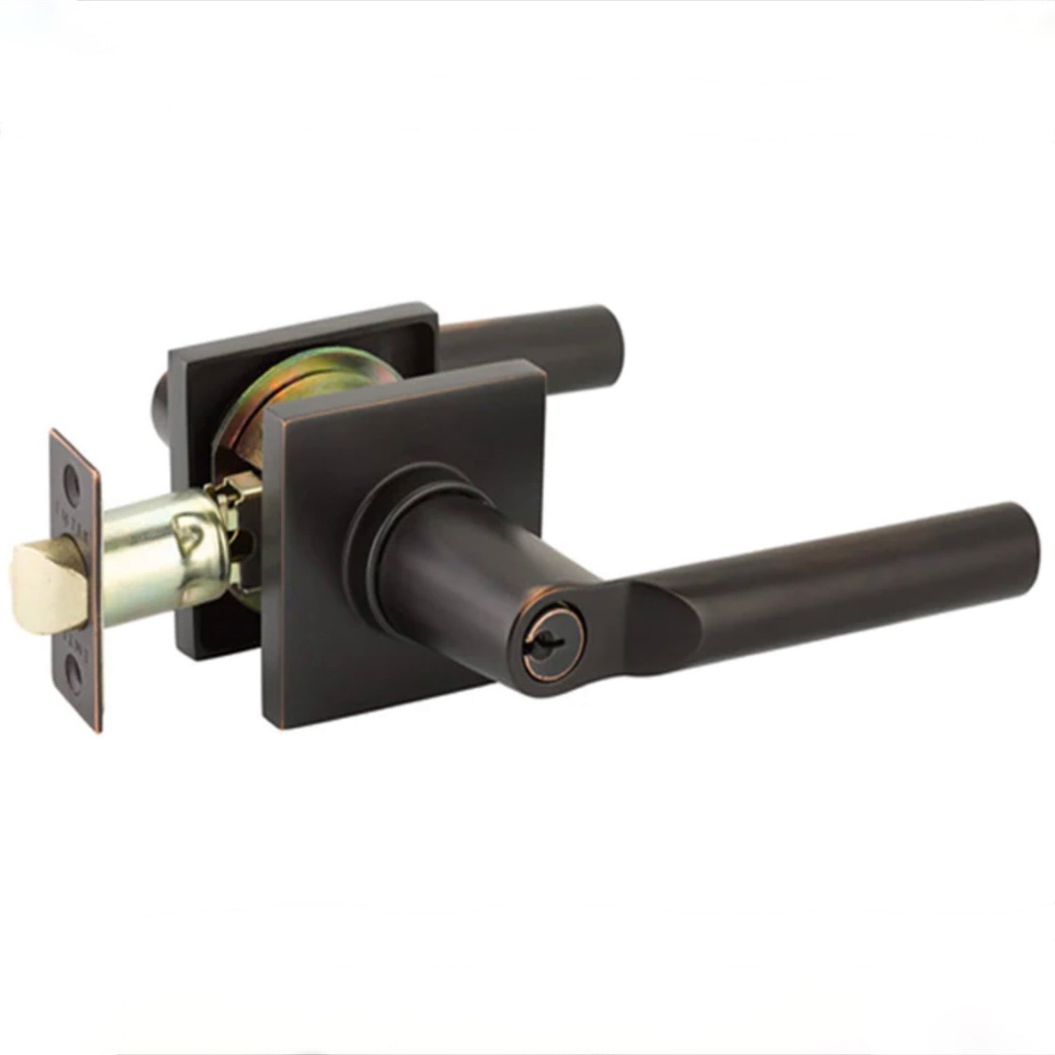 Emtek | Hanover Key Door Lever in Oil Rubbed Bronze