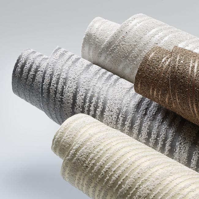 Hartmann & Forbes Northsands Wallcovering in Gilt with vertical striped pattern