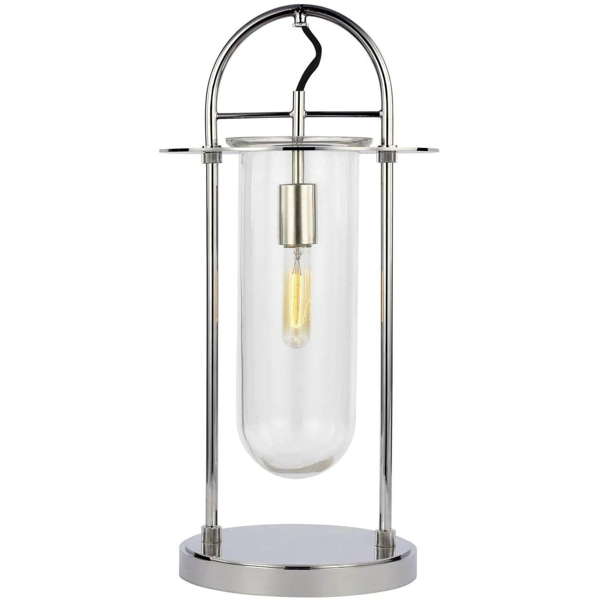 Kelly Wearstler Nuance Table Lamp in Polished Nickel, 10.5" W x 21.4" H