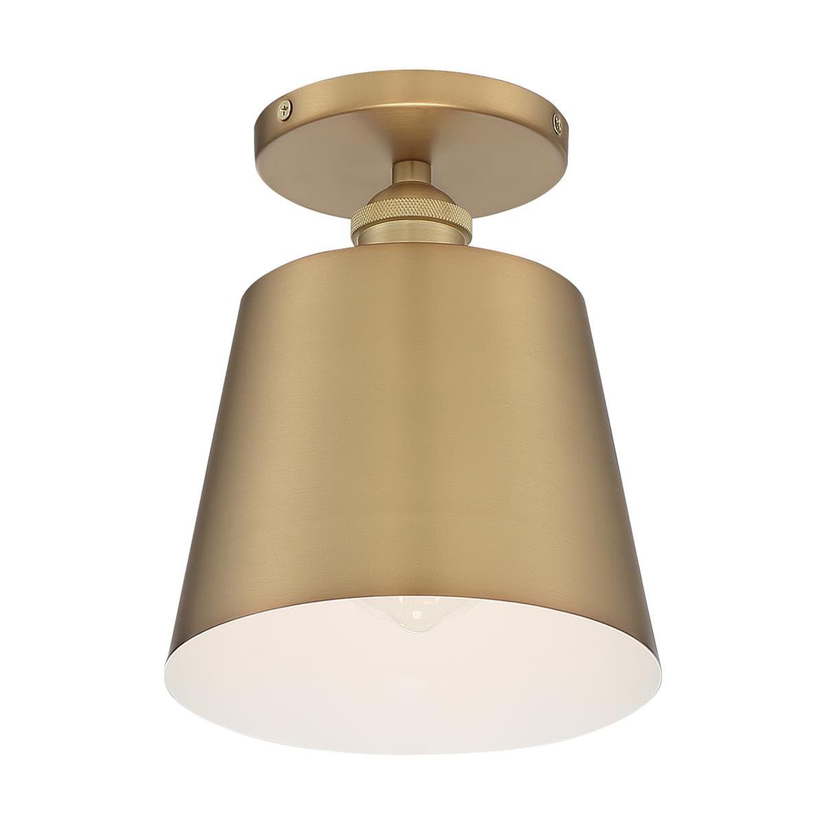 Alder & Ore | Louella Semi-Flushmount — Smoked, Black, Small