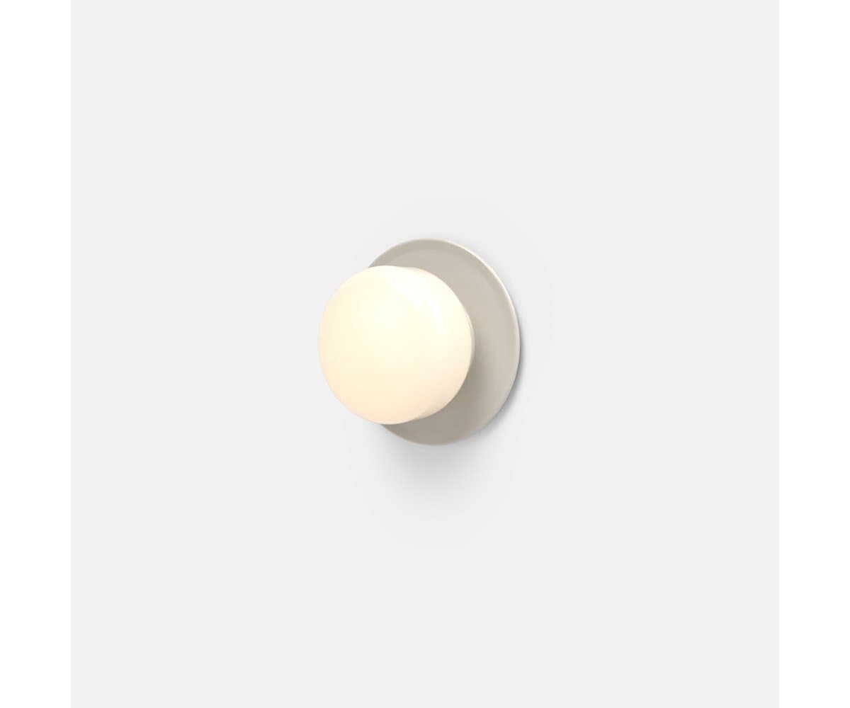 RBW | Pastille Disc LED Wall Sconce — Silk Grey, Faceted