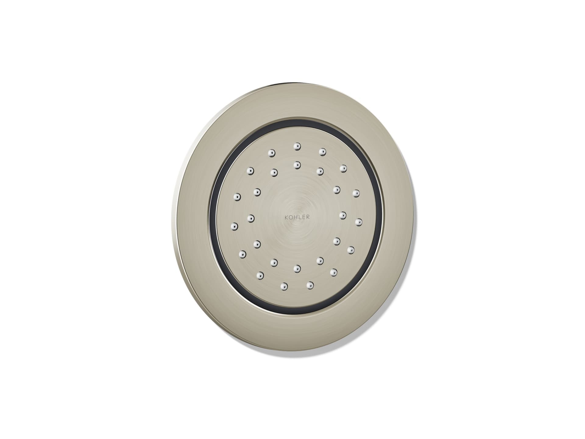 Kohler WaterTile Round 27-Nozzle Body Spray in Vibrant Brushed Nickel