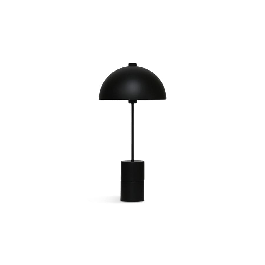 Handvärk Studio Table Lamp, powder coated steel with brass accents, black finish, 20.47" height
