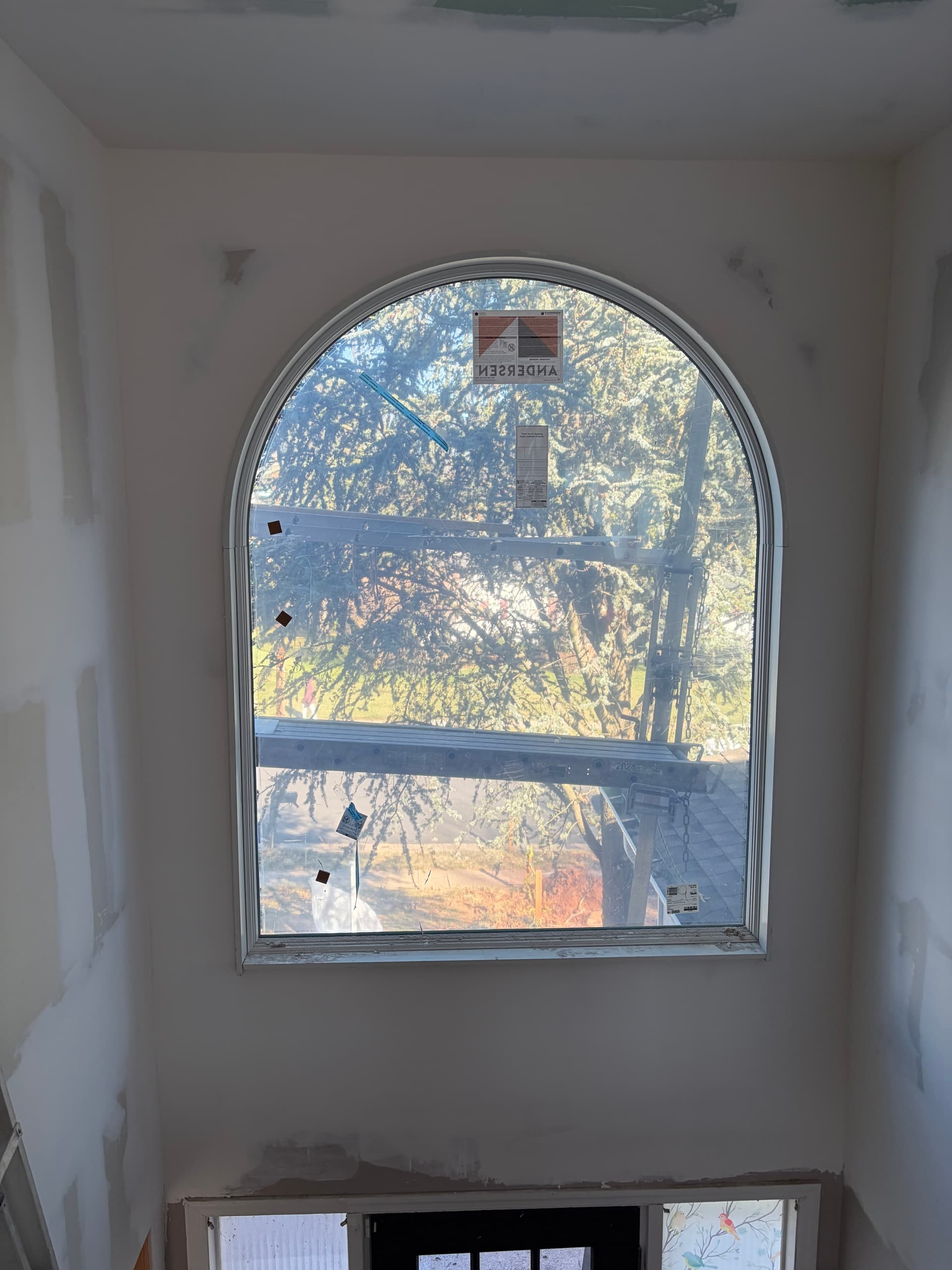 Large Andersen 400 Series Foyer Window in White, Model SE5845