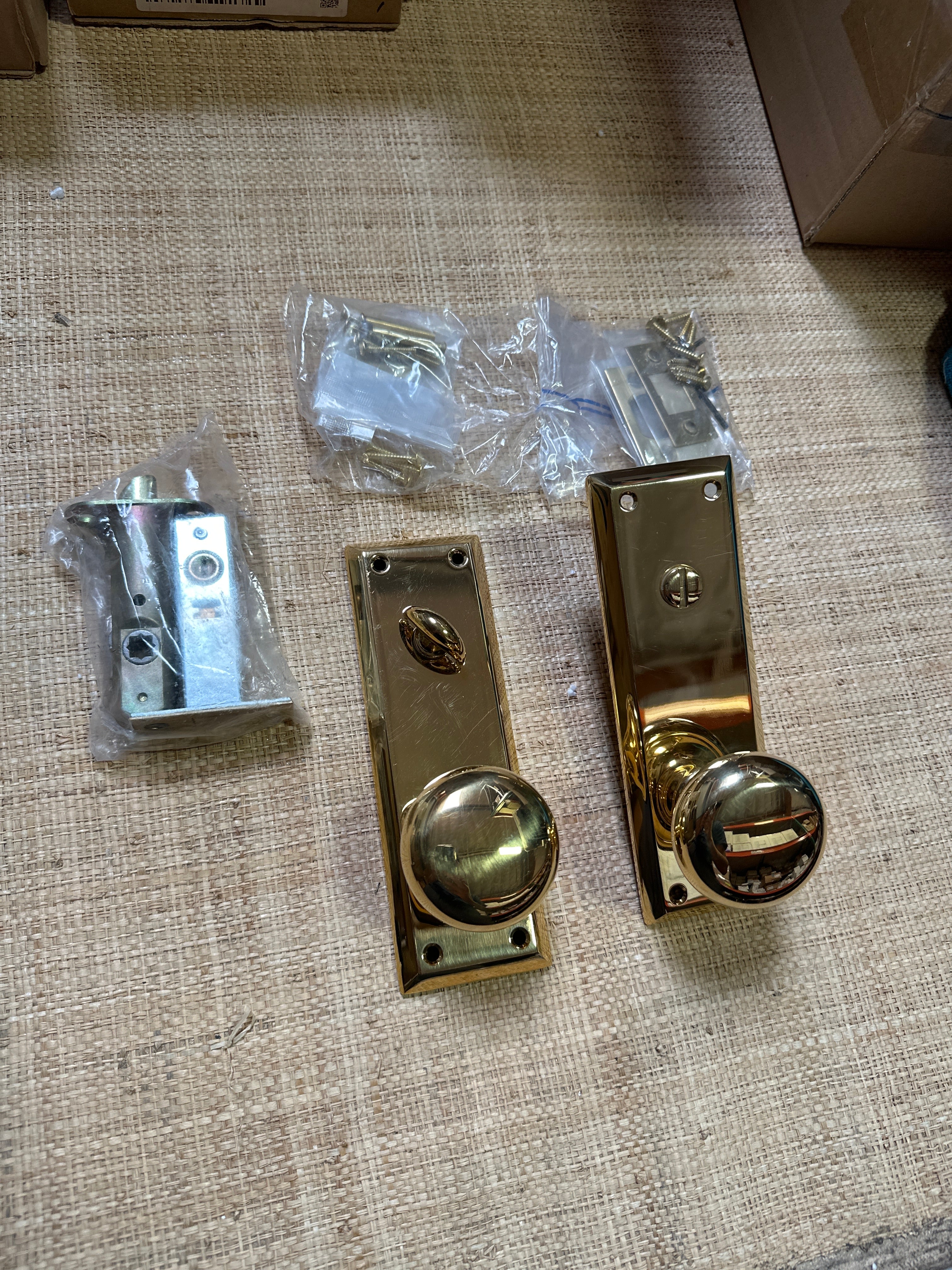 Emtek | Quincy Thumbturn Providence Knob in Unlacquered Brass