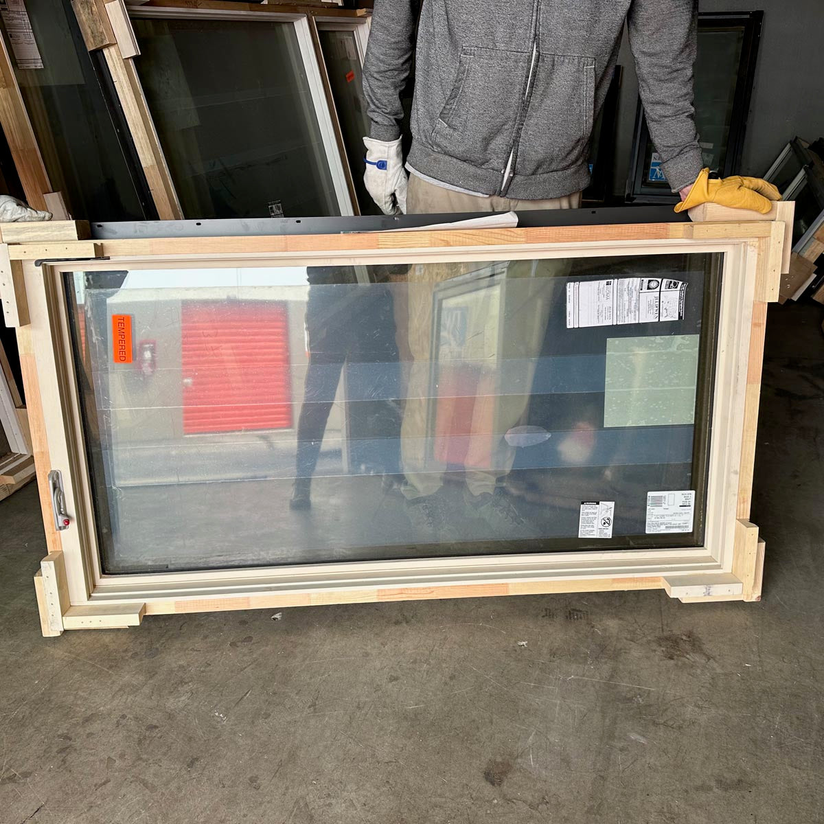 Jeld Wen | EpicVue Clad-Pine Casement Window W31.5 H60 Lux Bronze Argon Glass