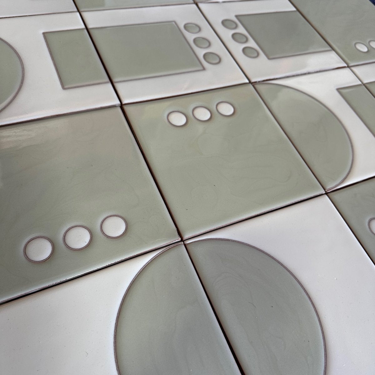 Fireclay Tile | Dot Dash 6x6 Tile in Plein Aire