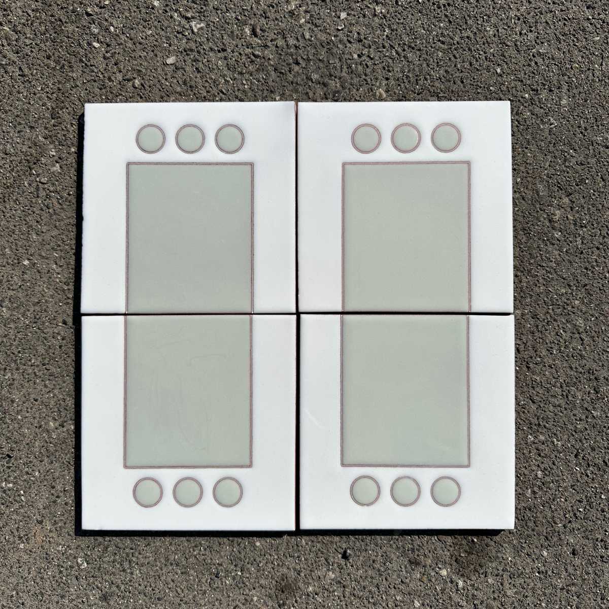 Fireclay Tile | Dot Dash 6x6 Tile in Plein Aire