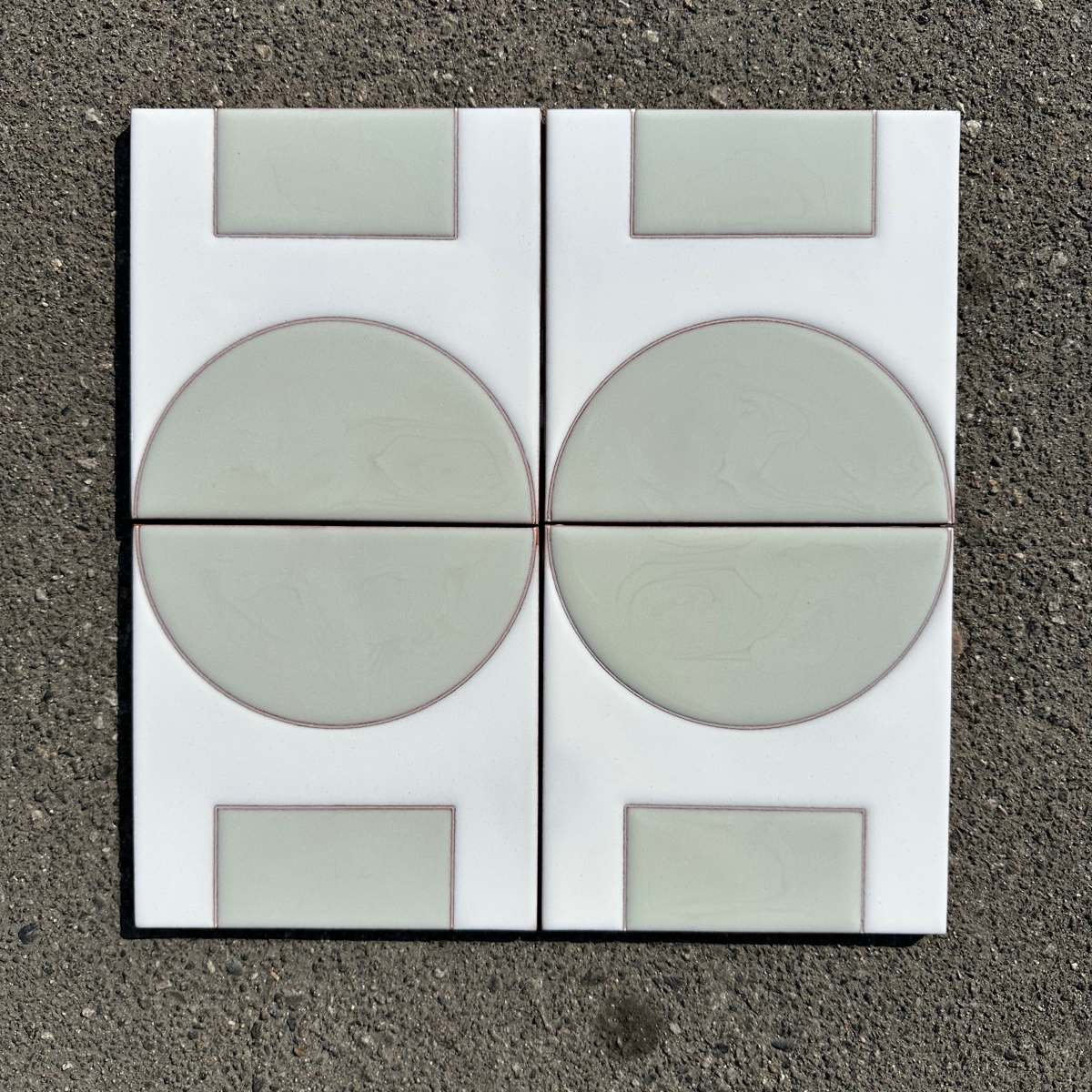 Fireclay Tile | Dot Dash 6x6 Tile in Plein Aire