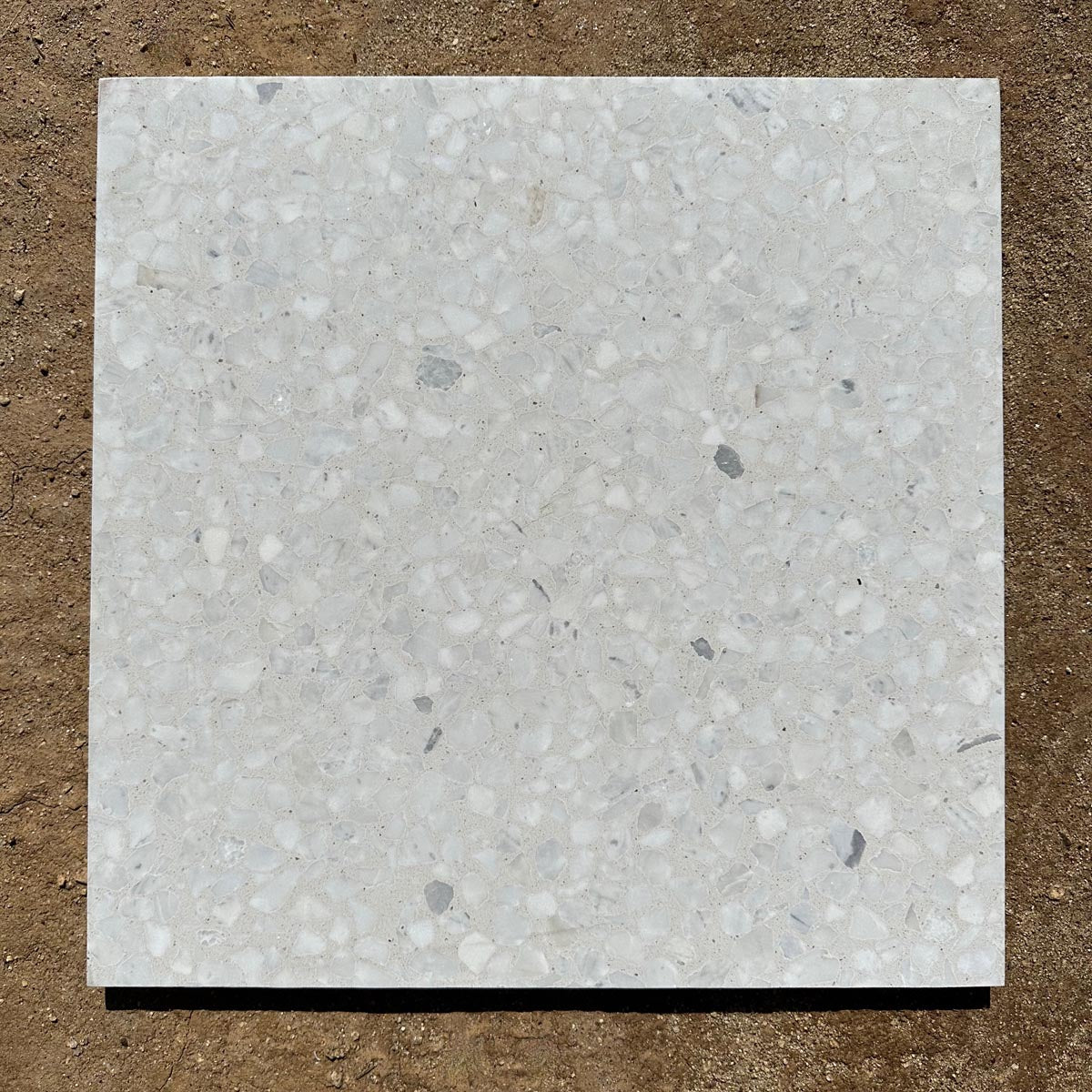 Concrete Collaborative | Venice Alabaster Large All White Chip 18x18