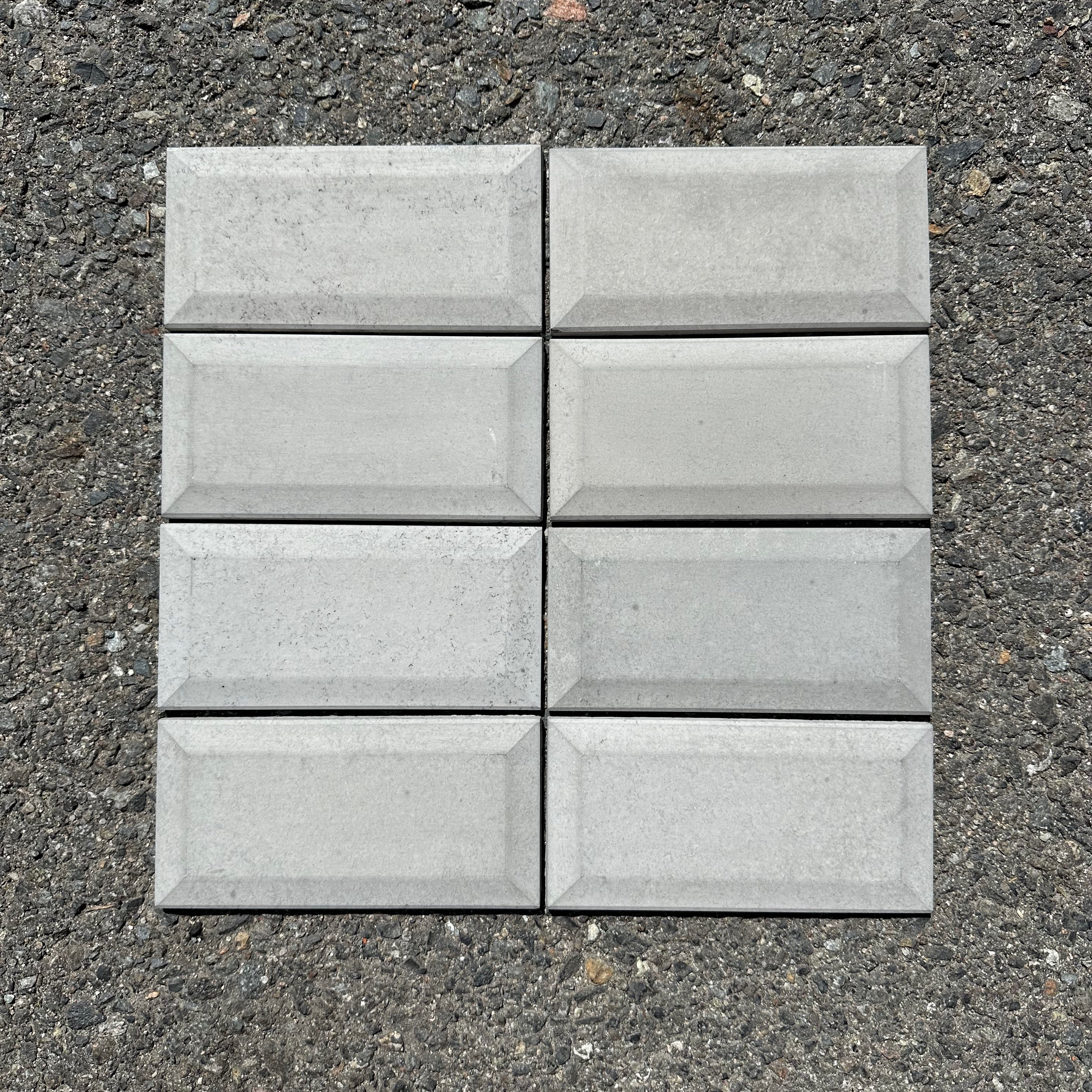 Tesselle | Sonia Starling 6"x3" Beveled Cement Wall Tile