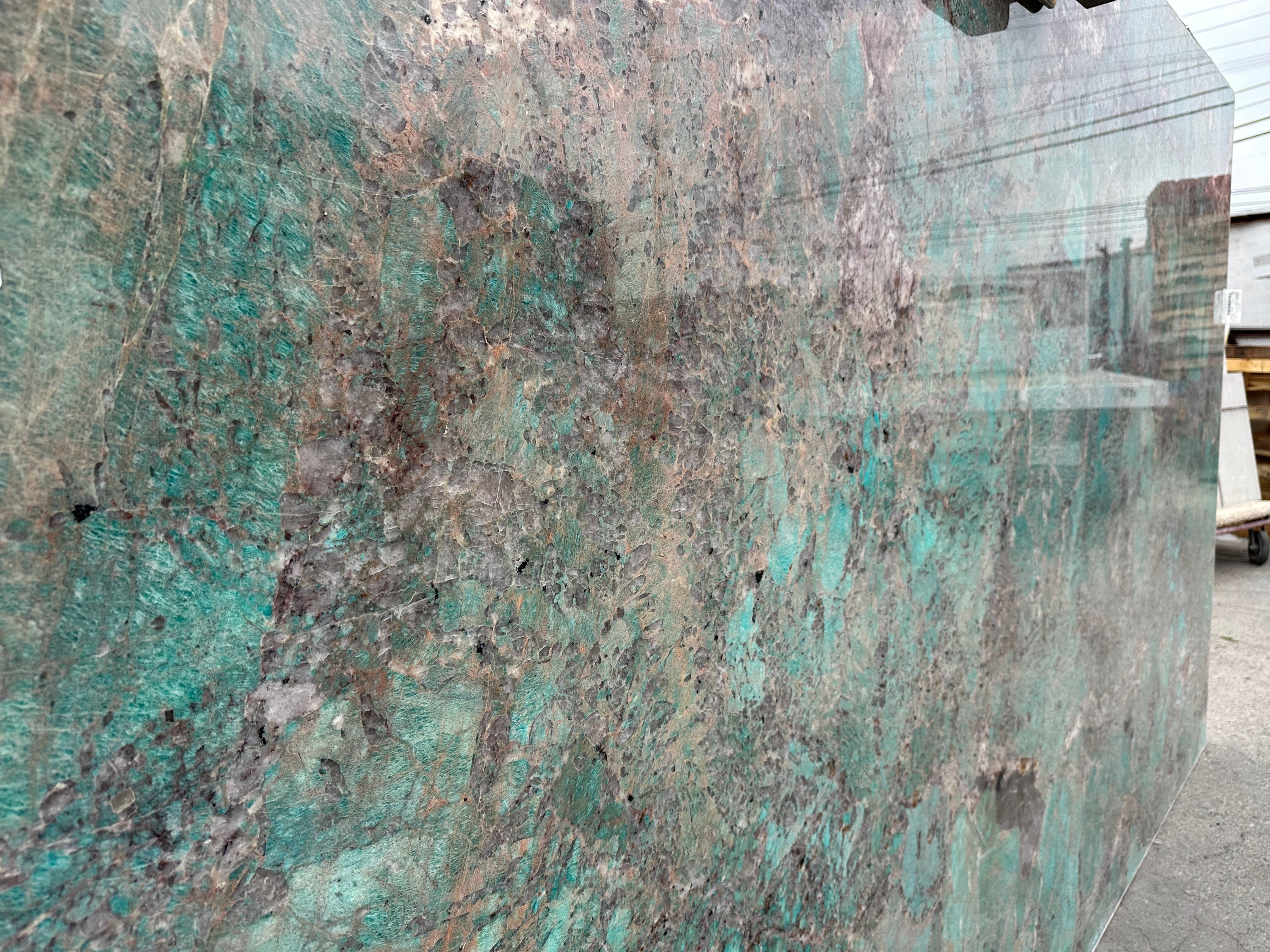 Walker Zanger | 3/4 Slab Amazonite Granite Extra Polished 128x81