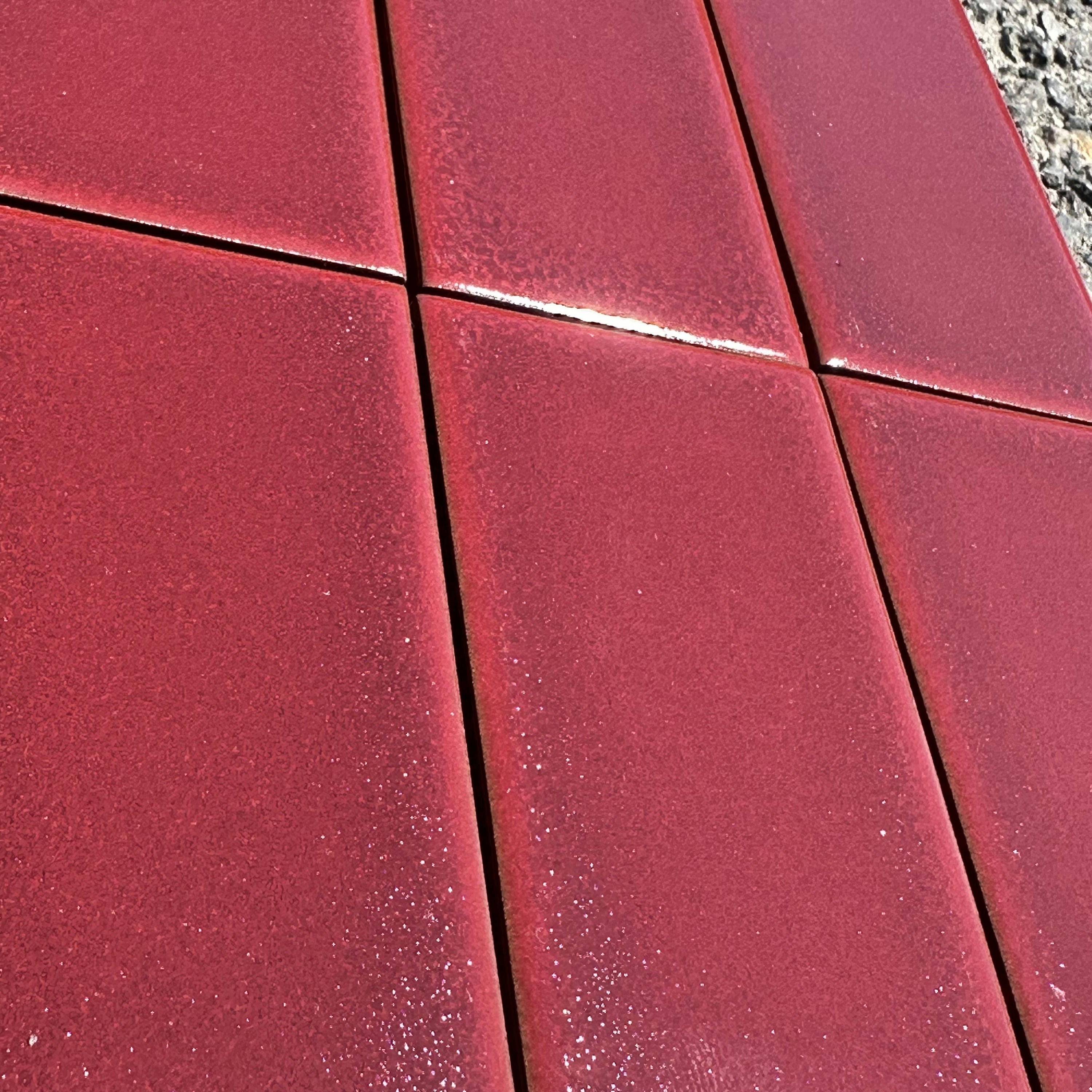 Heath Ceramics | 2x4 Classic Field Tile in Pomegranate