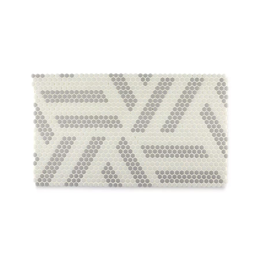 Ann Sacks | Kodra Cross Stitch Glass Mosaic Tile Cloud + Smoke