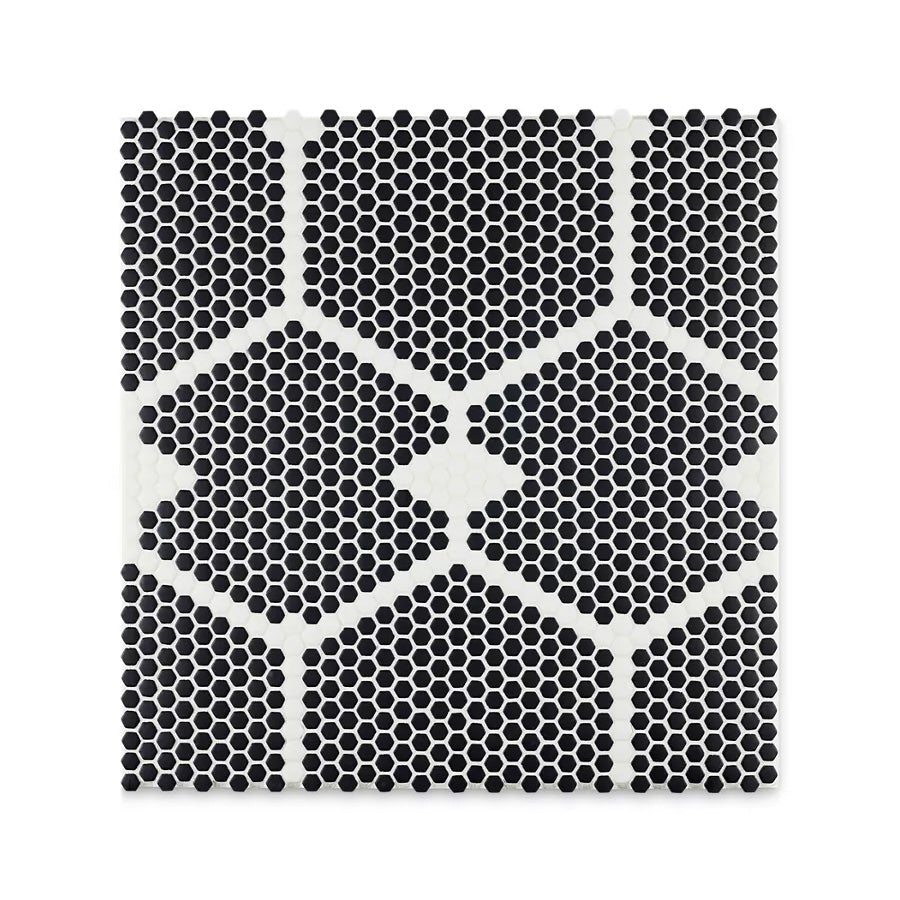 Ann Sacks | Kodra Pane Glass Mosaic Tile Flint + Cloud
