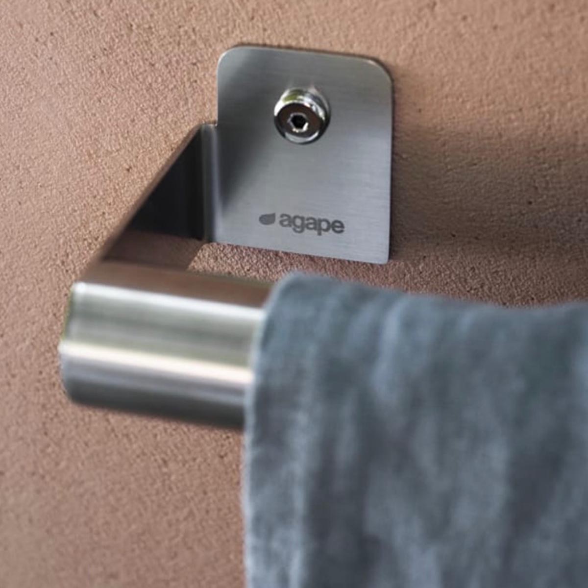 Agape | Mach 2 Towel Holder in Matte Black