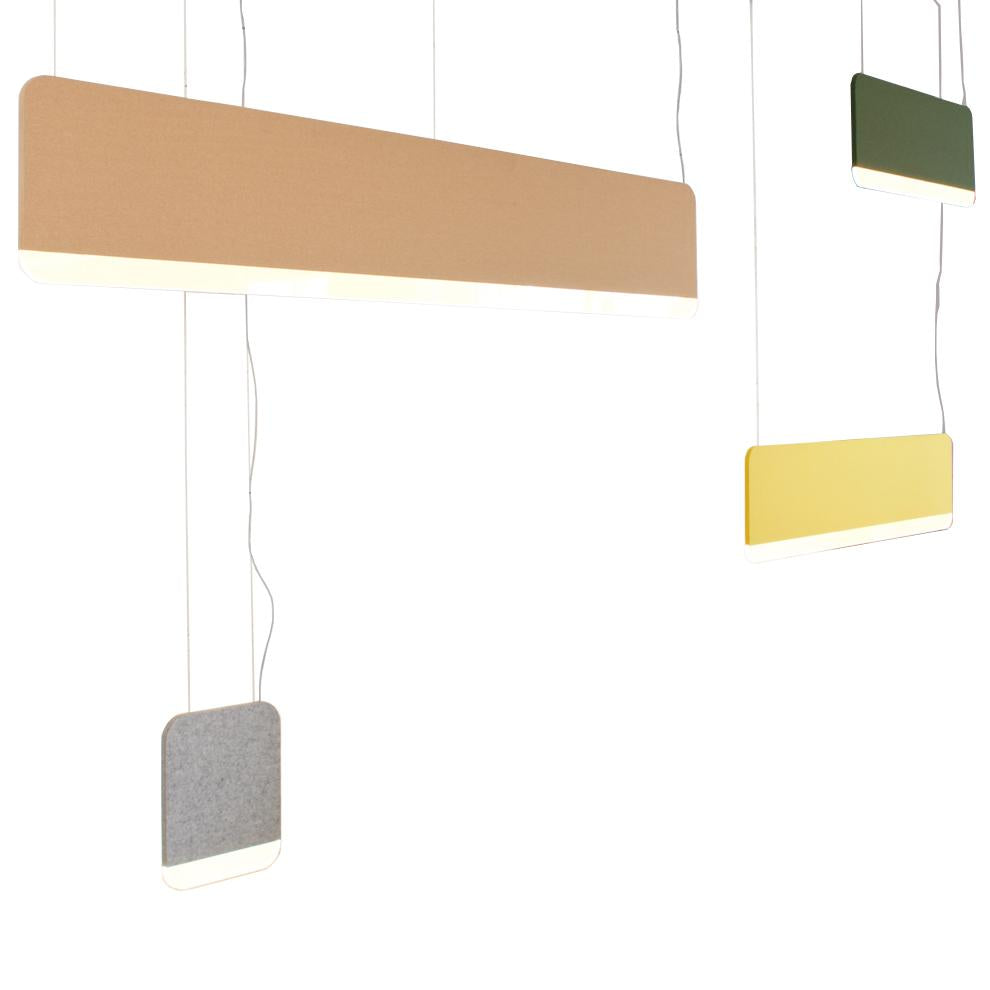 ANDlight | Slab Pendant Light 90 - Wool Felt Fern Green