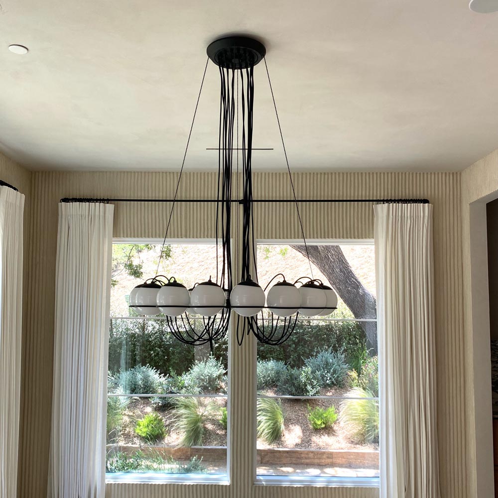 Gino Sarfatti | 2109-16-14 Chandelier in Black