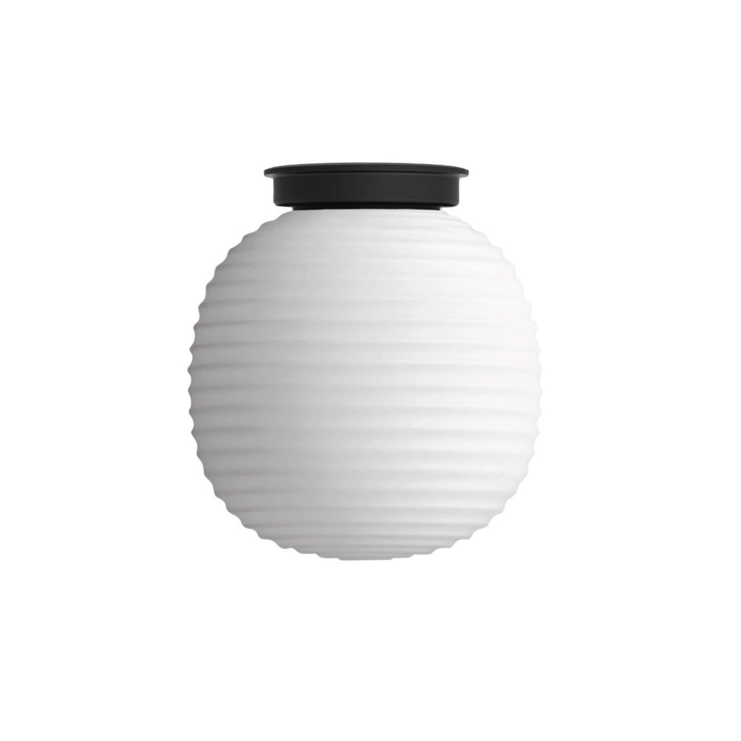 New Works | Lantern Ceiling Lamp in Frosted White, Medium