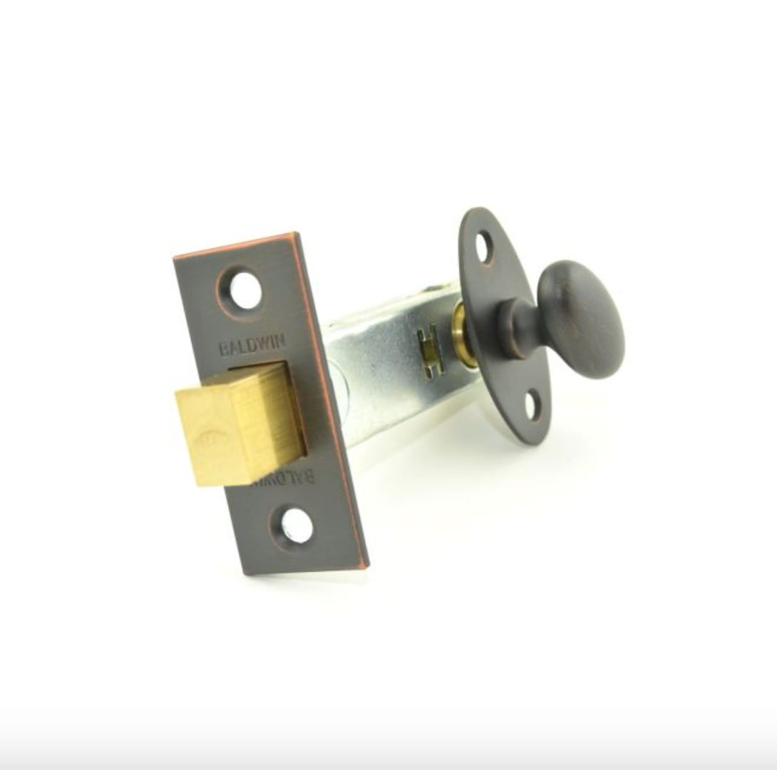 Baldwin | Mortise Privacy Door Bolt - Oil Rubbed Bronze