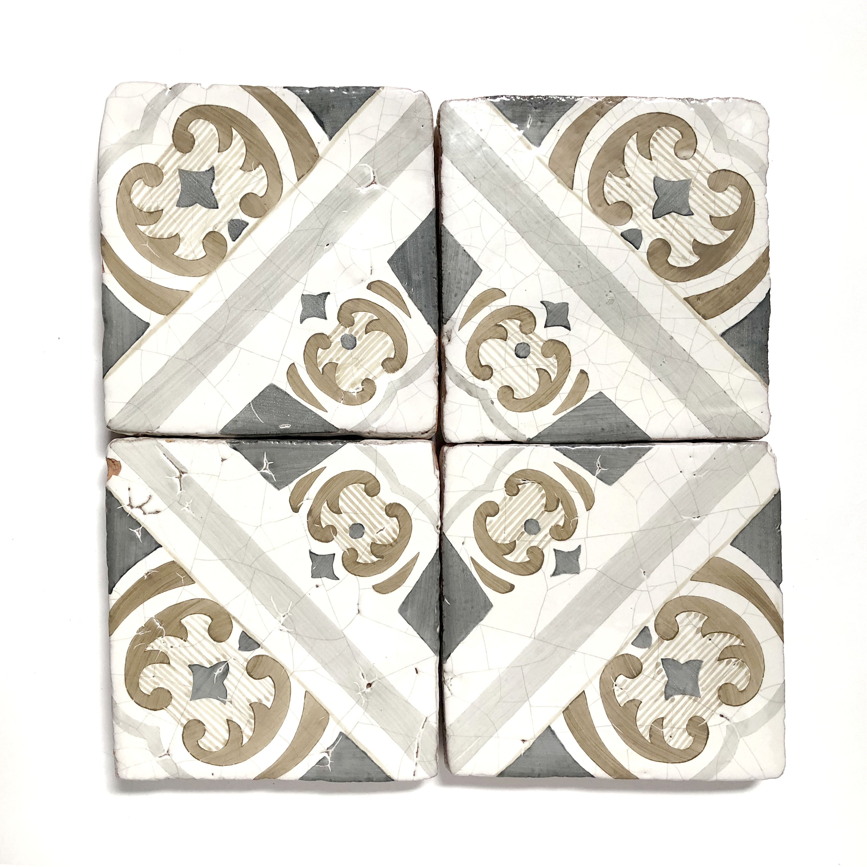Country Floors | Catania Glazed Terracotta Decorative Tile 6 x 6 in